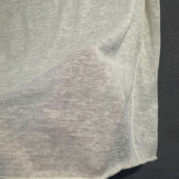 Dusan 100% Linen Sleeveless Tank Top Size L Quiet Luxury Minimalist Layering - Picture 6 of 6